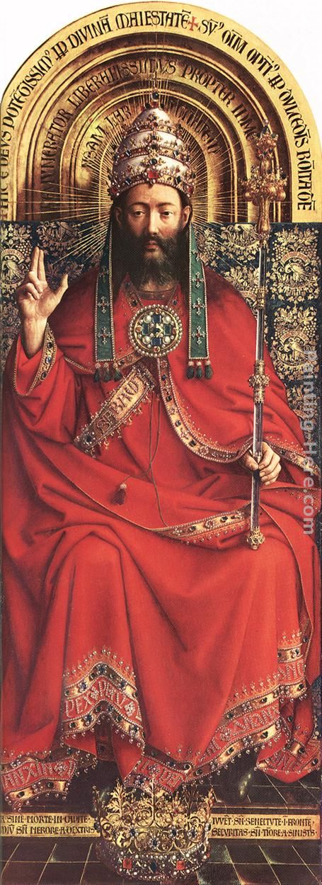 Jan van Eyck The Ghent Altarpiece God Almighty